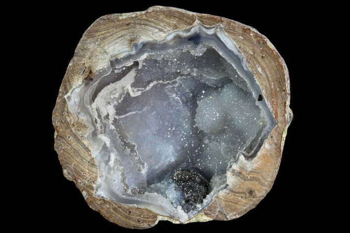 Crystal Filled Dugway Geode (Polished Half) #121730